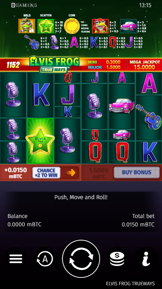 Elvis Frog Trueways LTC Casino Screenshot
