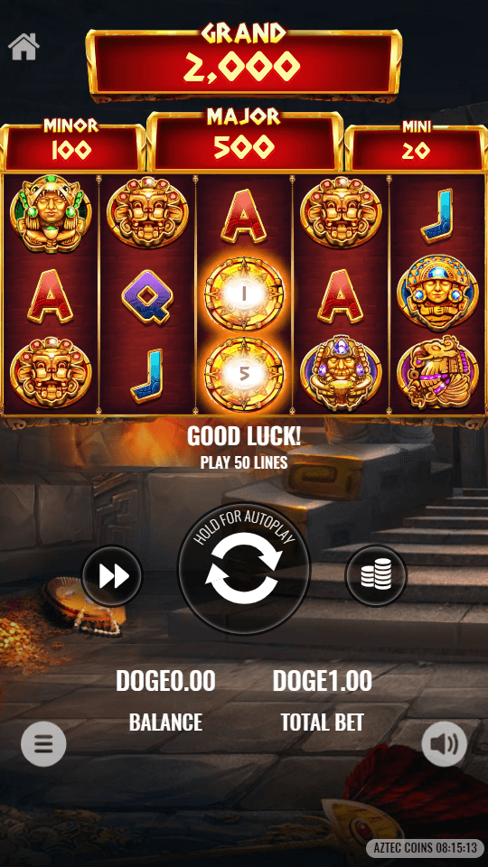 Aztec Coins LTC Casino Screenshot