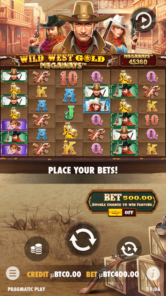 Wild West Gold Megaways LTC Casino Screenshot
